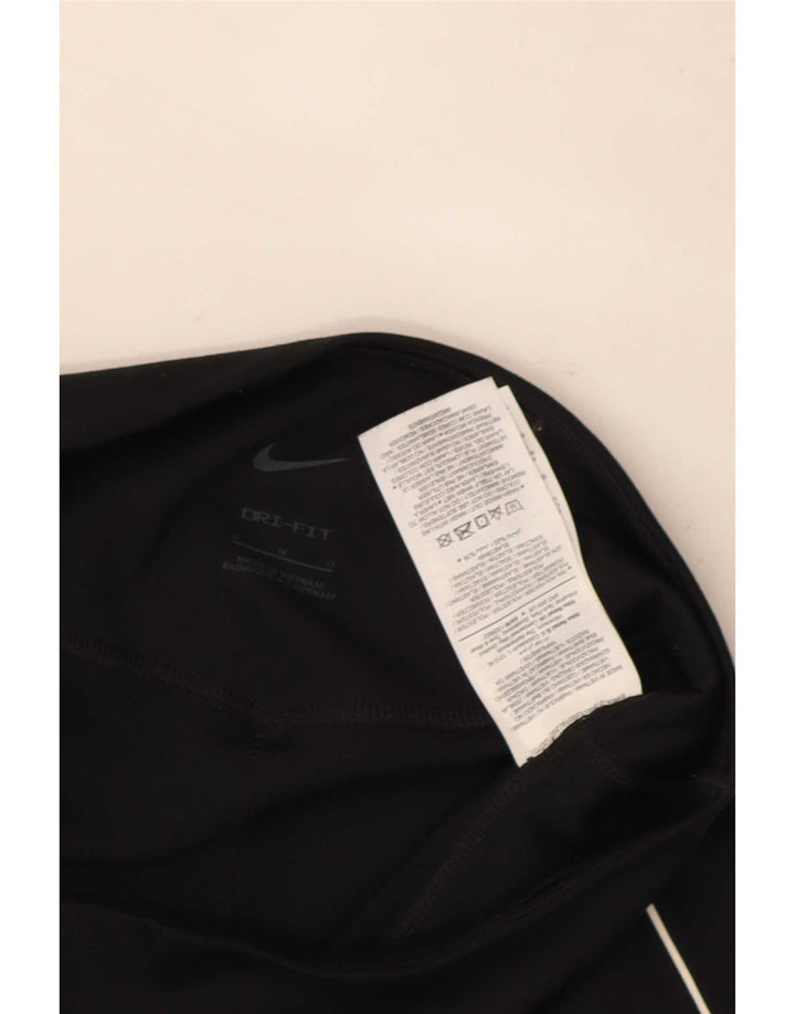 Damskie legginsy Nike Dri Fit Graphic Crop UK 12, średni czarny poliester