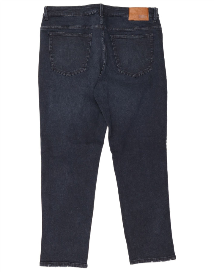 Dkny Męskie Duane Straight Jeans W36 L30 Granatowa bawełna