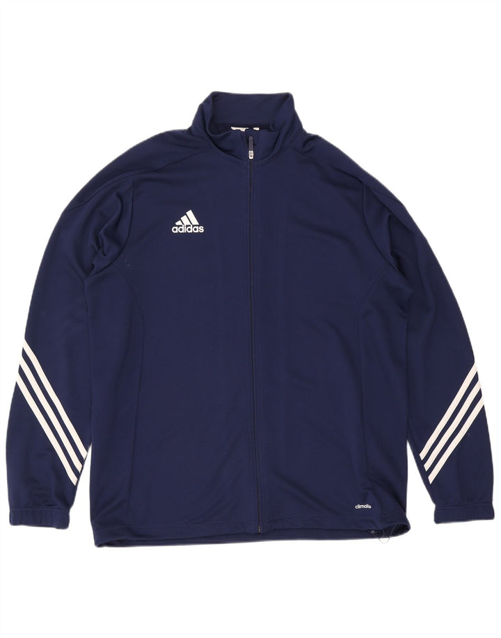 Adidas Męska kurtka dresowa Climalite XL granatowa, poliestrowa