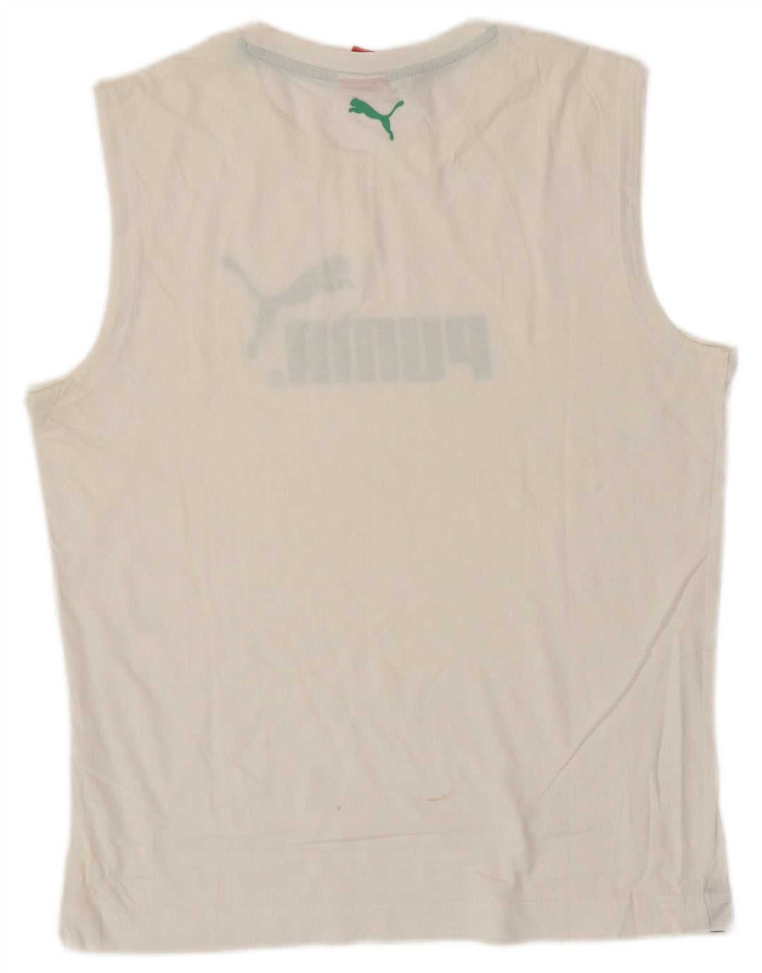 Męska kamizelka z grafiką Puma, średnia biel