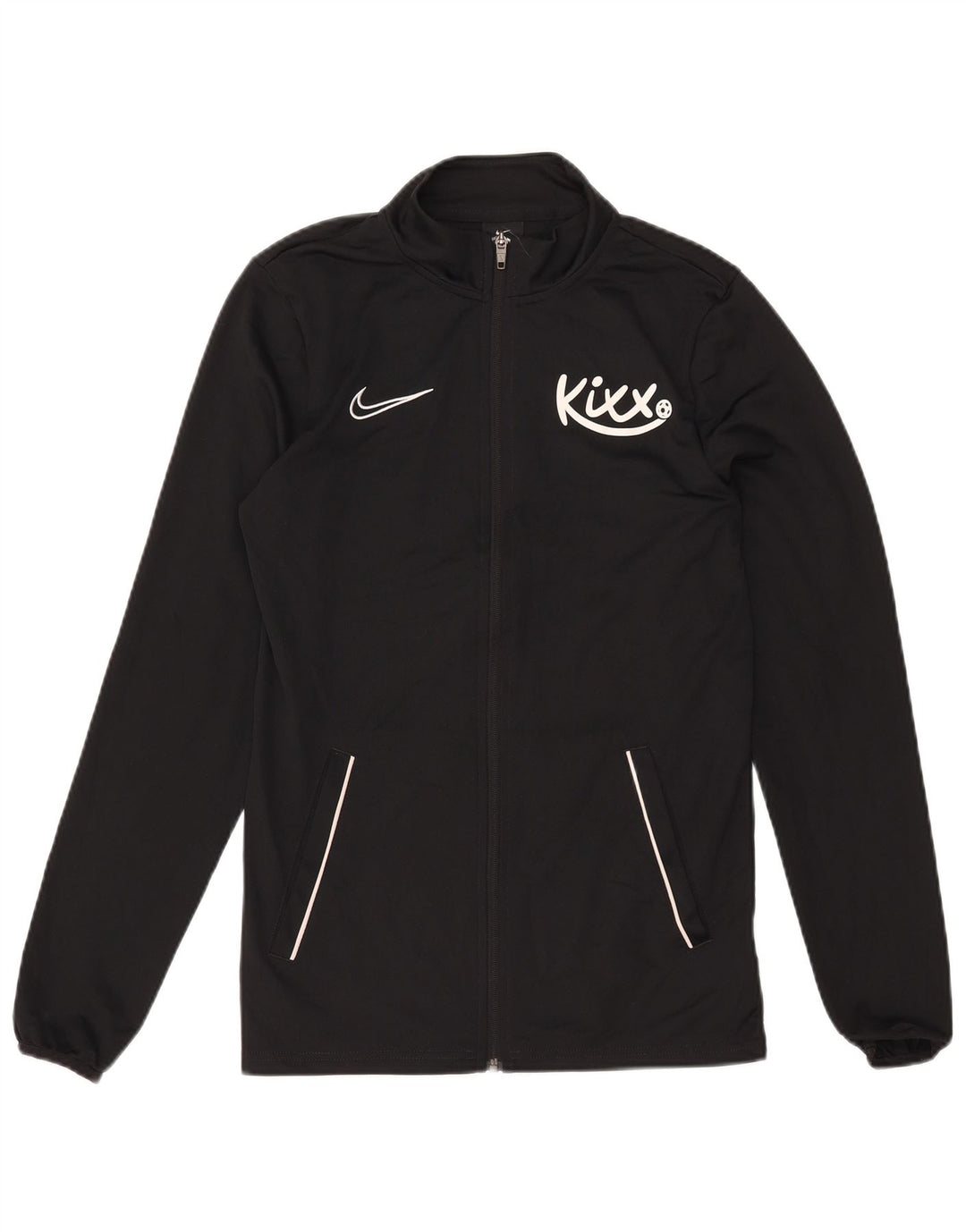 Męska kurtka dresowa Nike Dri Fit Graphic, mała, czarna, poliestrowa