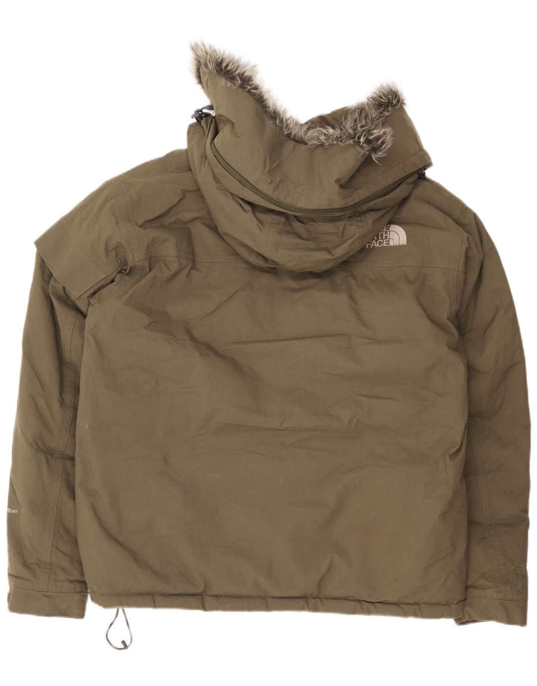 Męska wyściełana kurtka z kapturem The North Face UK 38, średni nylon khaki