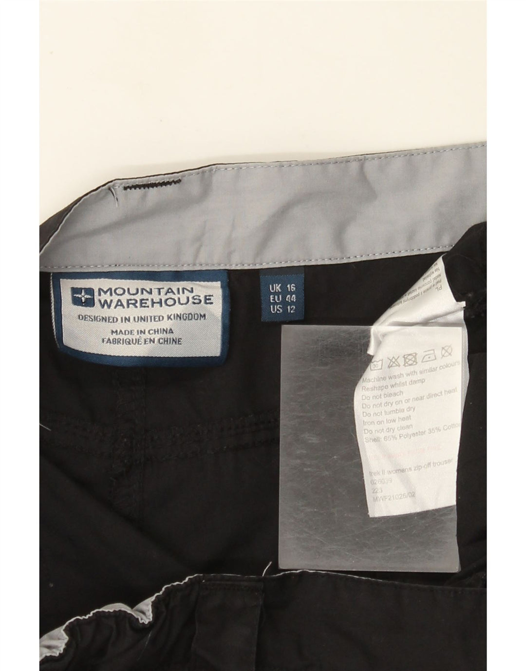 Spodnie damskie MOUNTAIN WAREHOUSE UK 16 duże W36 L30 czarne