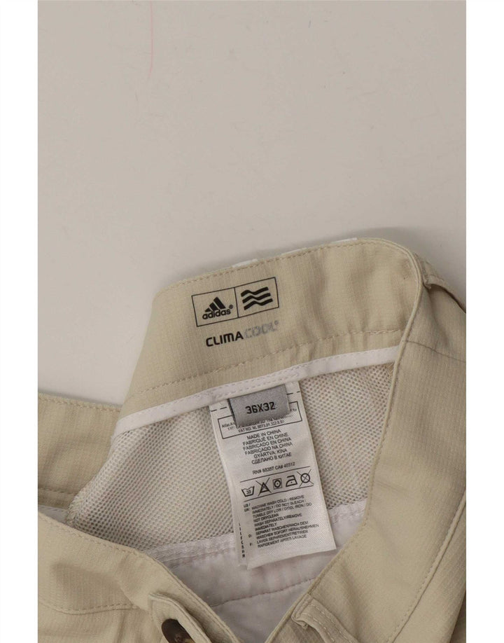 Adidas Męskie Climacool Straight Chino Spodnie W36 L32 Beżowy Poliester