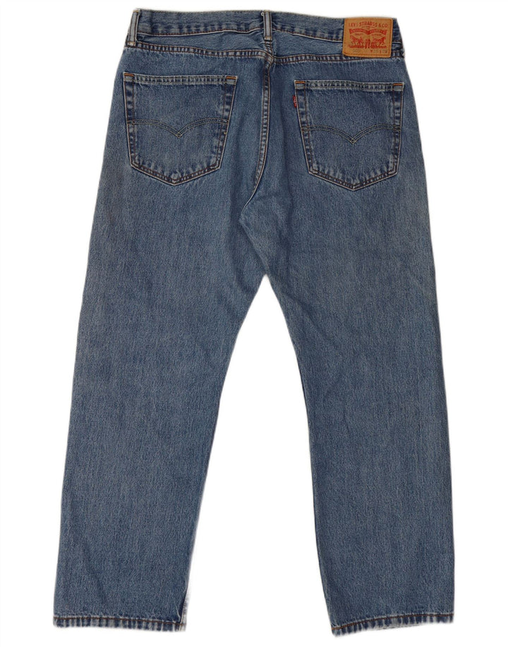 Męskie jeansy Levi's 505 Straight W36 L29 Niebieskie bawełniane