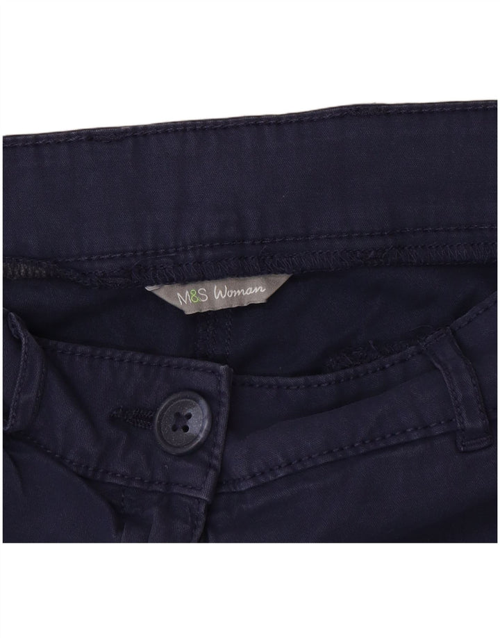 Spodnie damskie Marks & Spencer Slim Chino W32 L27 Granatowe
