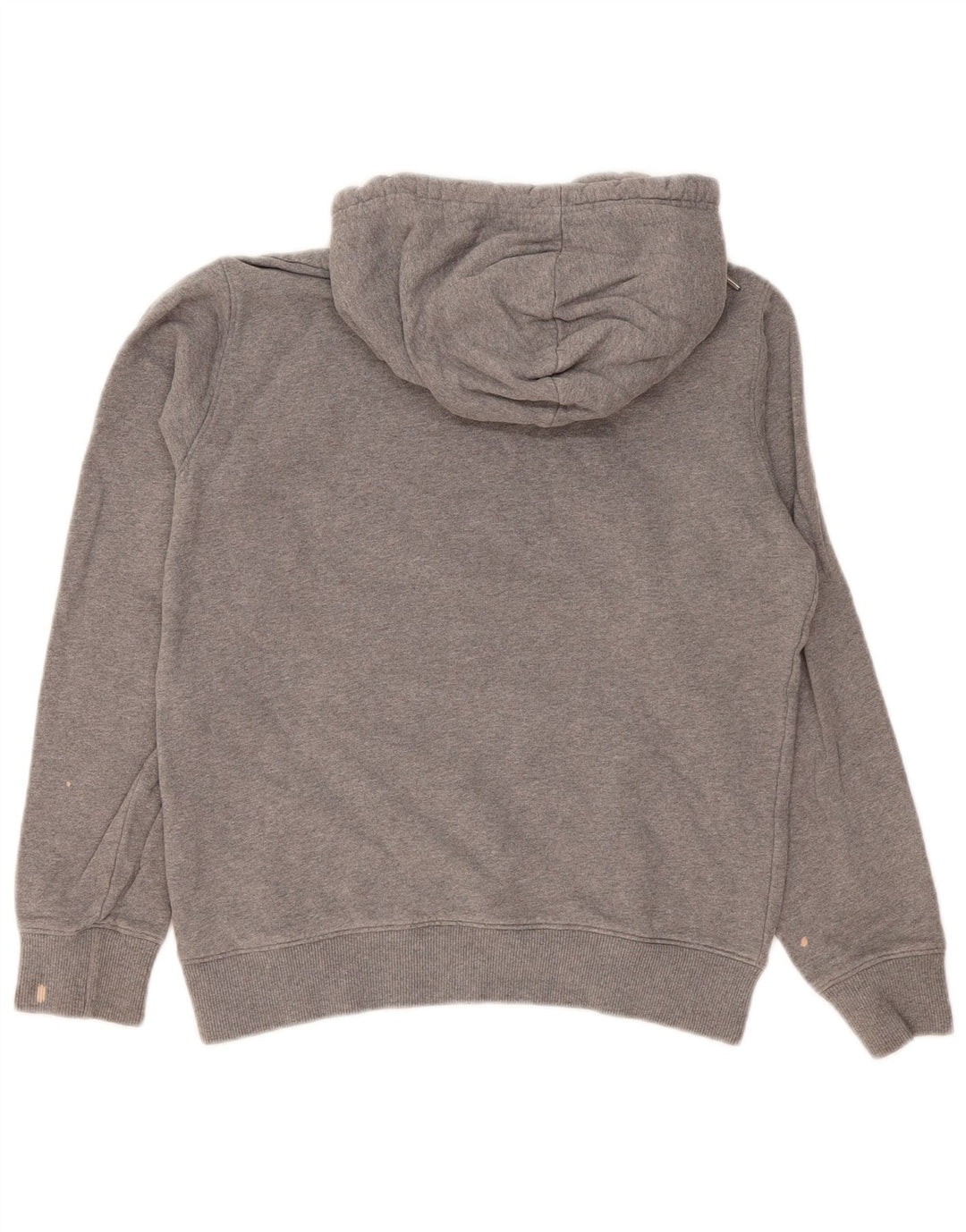 Damski sweter z kapturem i grafiką Calvin Klein Jeans, średnioszary, bawełniany