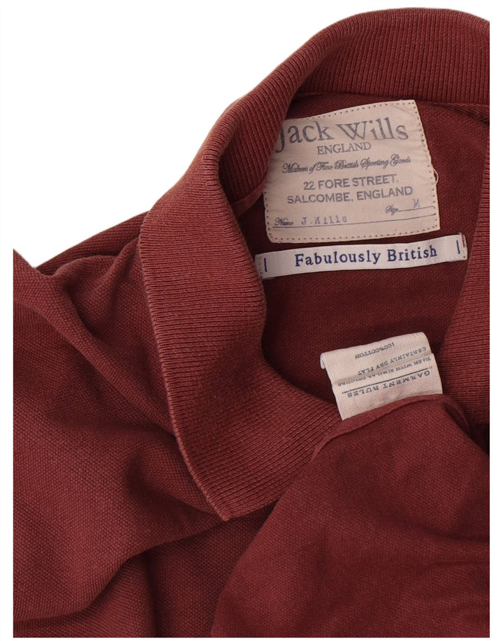 Męska koszulka polo Jack Wills, bawełniana, średnio brązowa