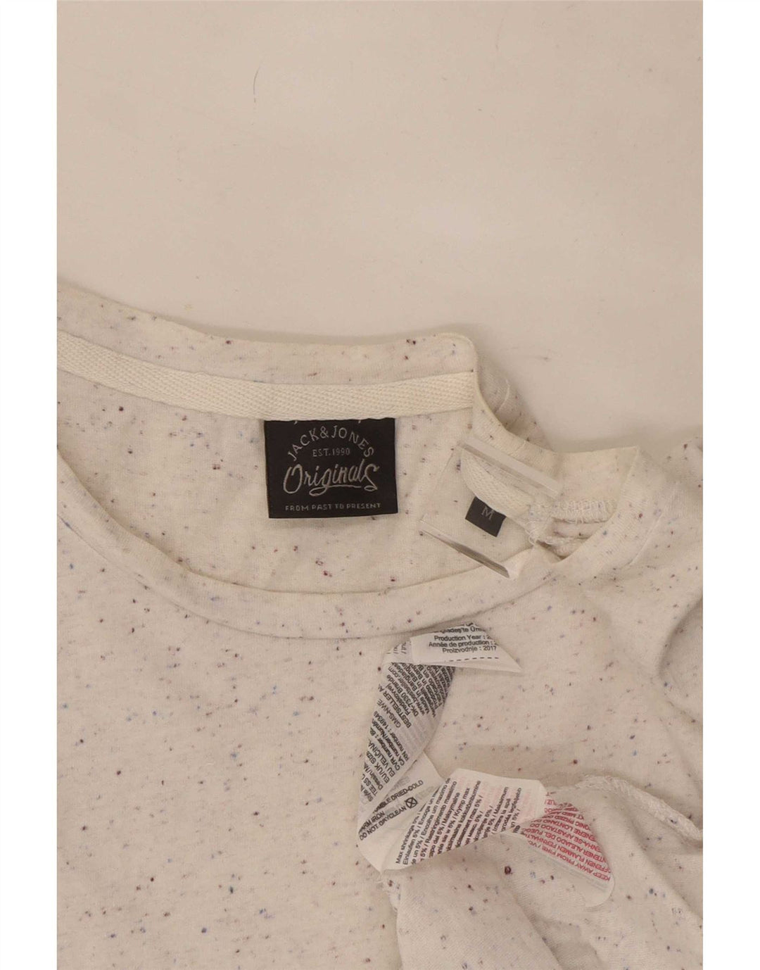 T-shirt męski Jack & Jones, bawełniany, średniej wielkości, w białe plamki