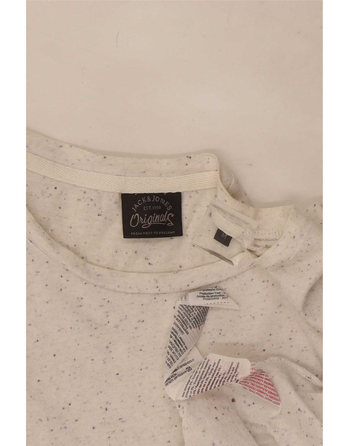 T-shirt męski Jack & Jones, bawełniany, średniej wielkości, w białe plamki