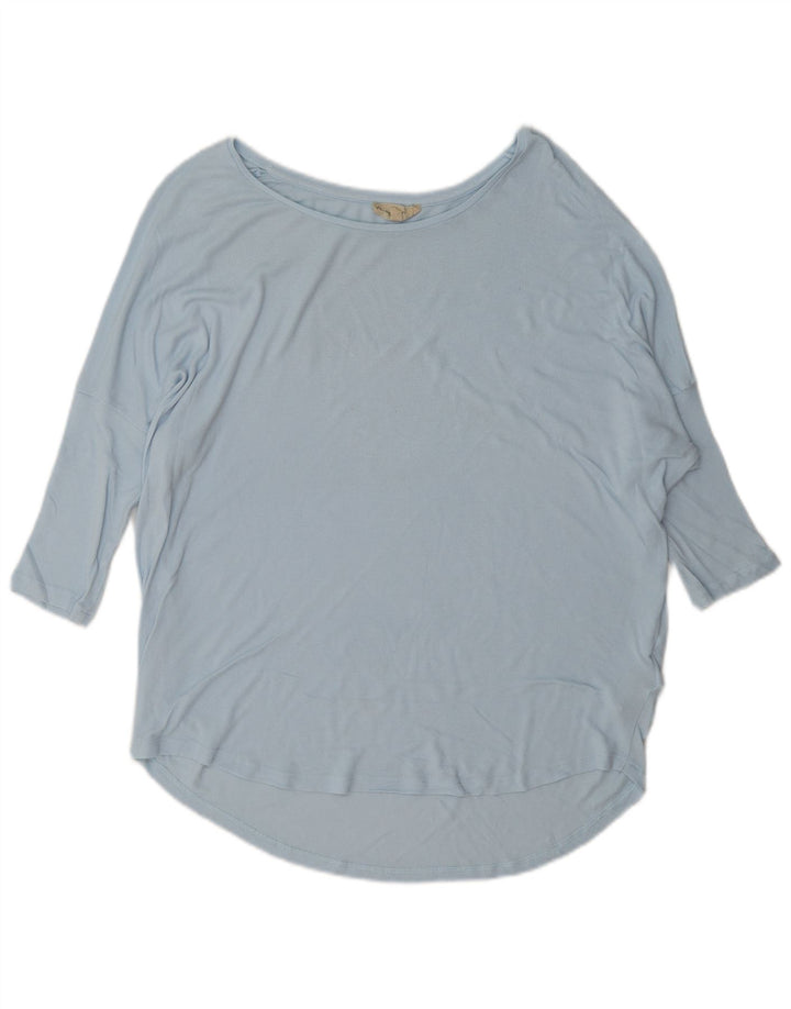 Damski top oversize Phase Eight z rękawem 3/4, UK 8 Small, niebieska wiskoza