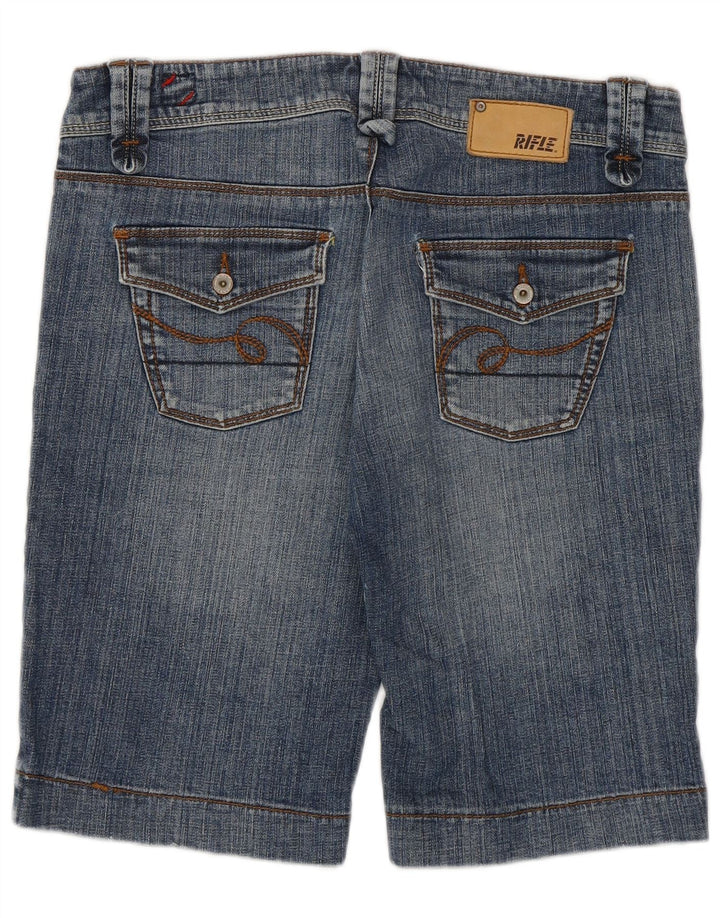 RIFLE Womens Denim Shorts W30 Medium  Blue Cotton
