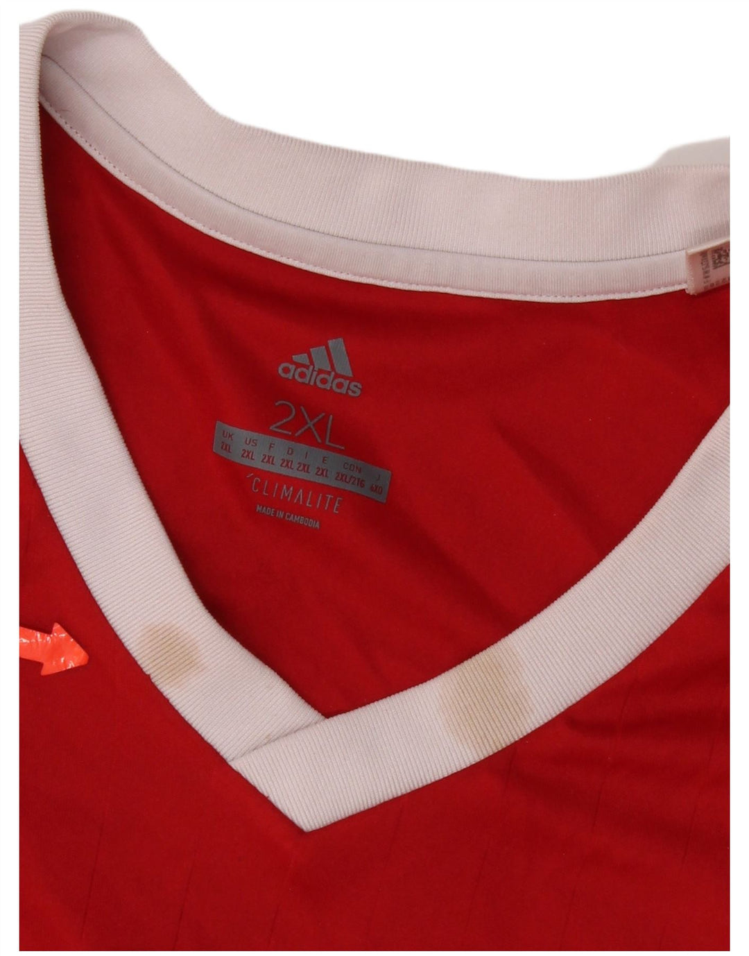 Adidas Męskie Climalite Top z długim rękawem 2XL Czerwony Poliester