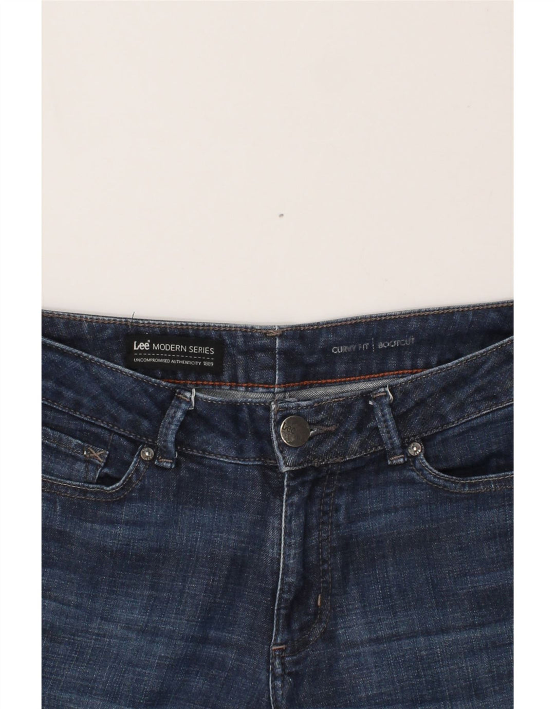 LEE Womens Curvy Fit Capri Jeans W30 L21  Navy Blue Vintage Lee and Second-Hand Lee from Messina Hembry 