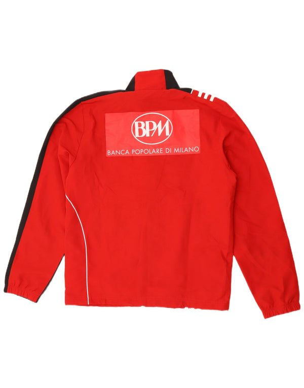 Adidas Męska bluza dresowa AC Milan UK 38/40 Średni czerwony blok kolorów