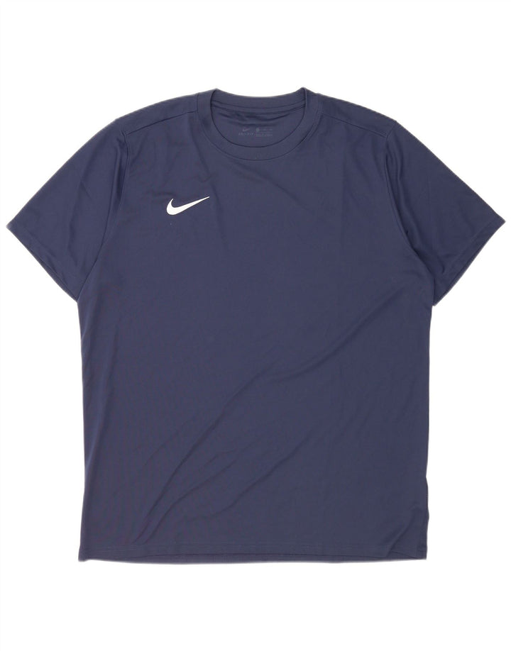 T-shirt męski Nike Dri Fit Top 2XL granatowy poliester