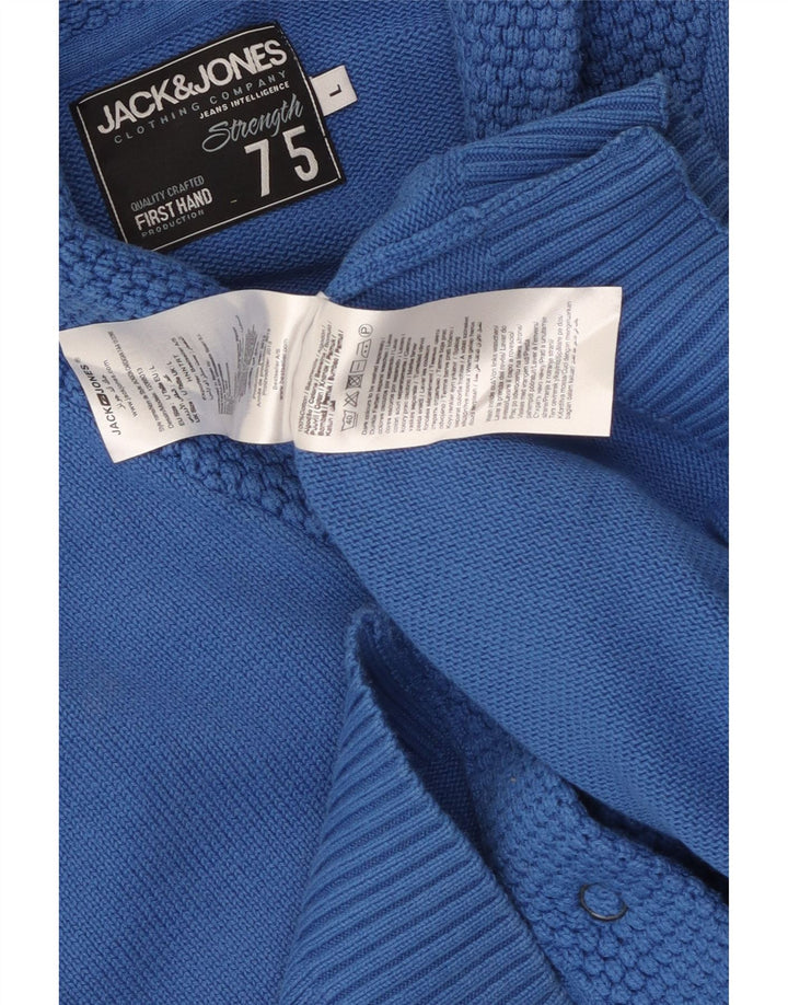 Sweter męski Jack & Jones, duży, niebieski, bawełniany