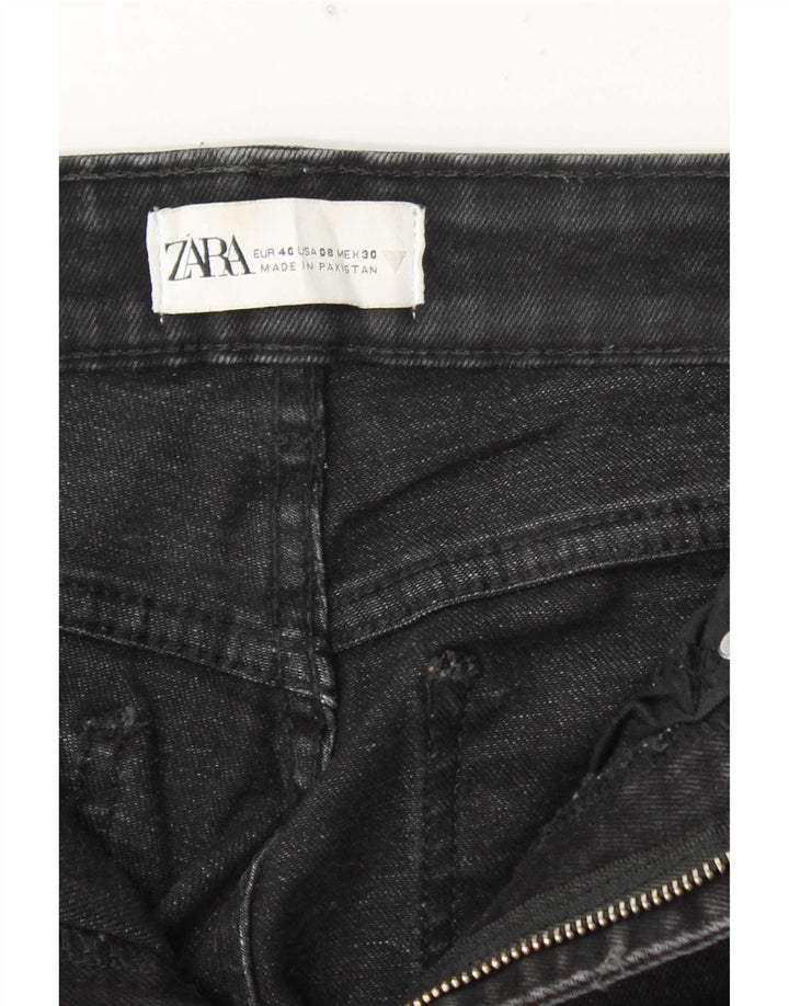 Krótkie jeansy damskie Zara EU 40 Medium W30 L24 czarne