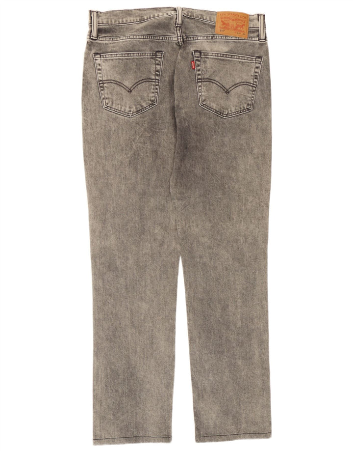 Męskie jeansy Levi's 511 Slim W34 L31 Szara bawełna