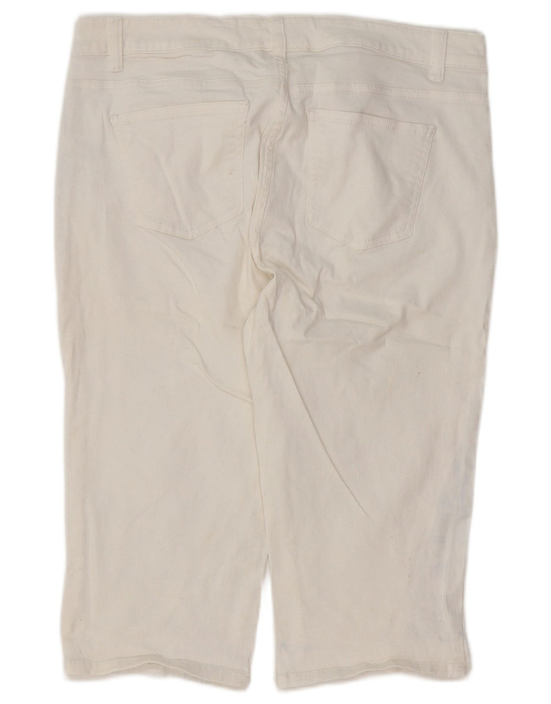 Damskie bermudy CHAPS W34, duże, białe, bawełniane
