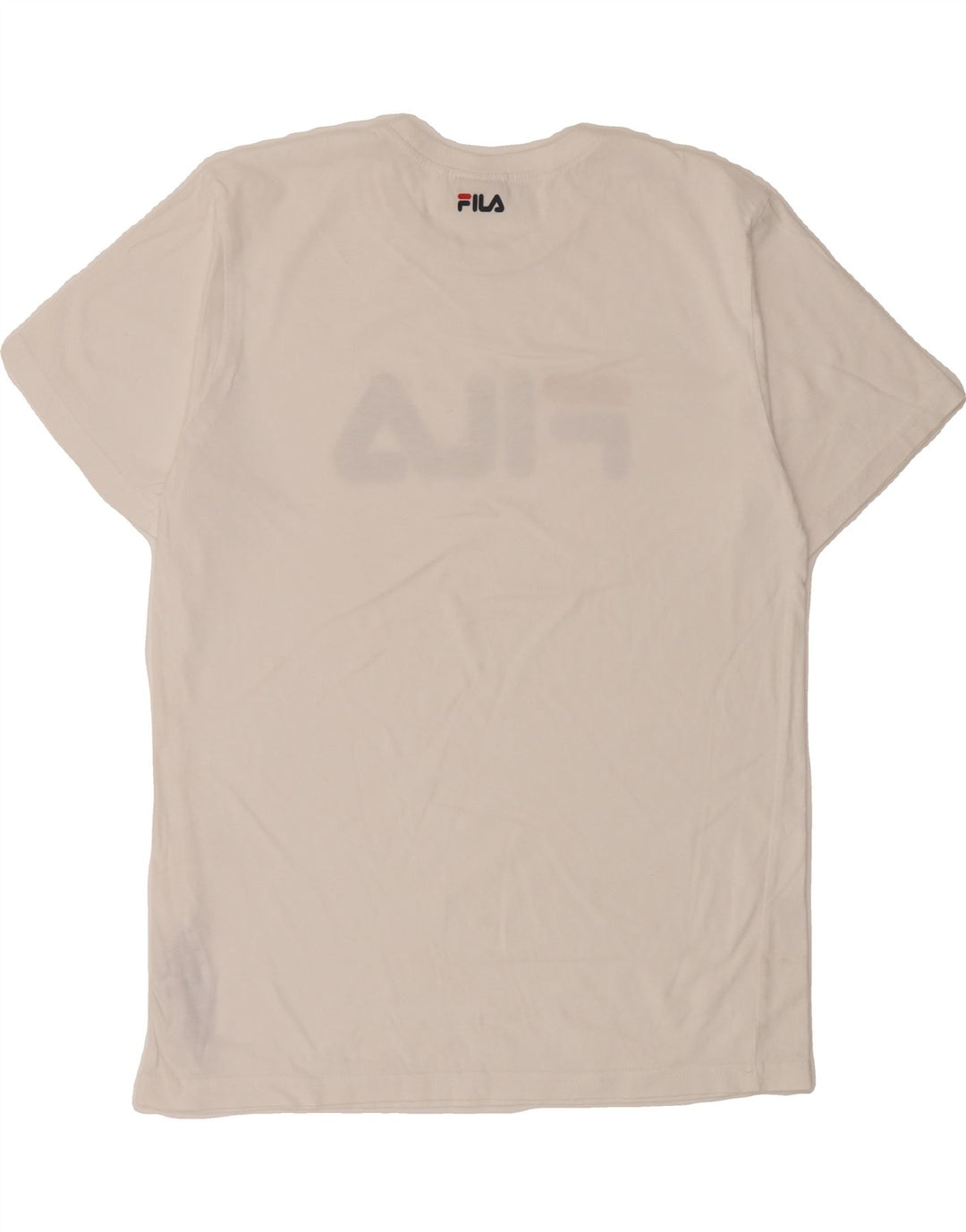FILA Mens Graphic T-Shirt Top Small White Cotton Vintage Fila and Second-Hand Fila from Messina Hembry 