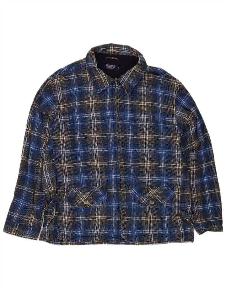 Kamro Męska marynarka UK 40 Large Blue Plaid