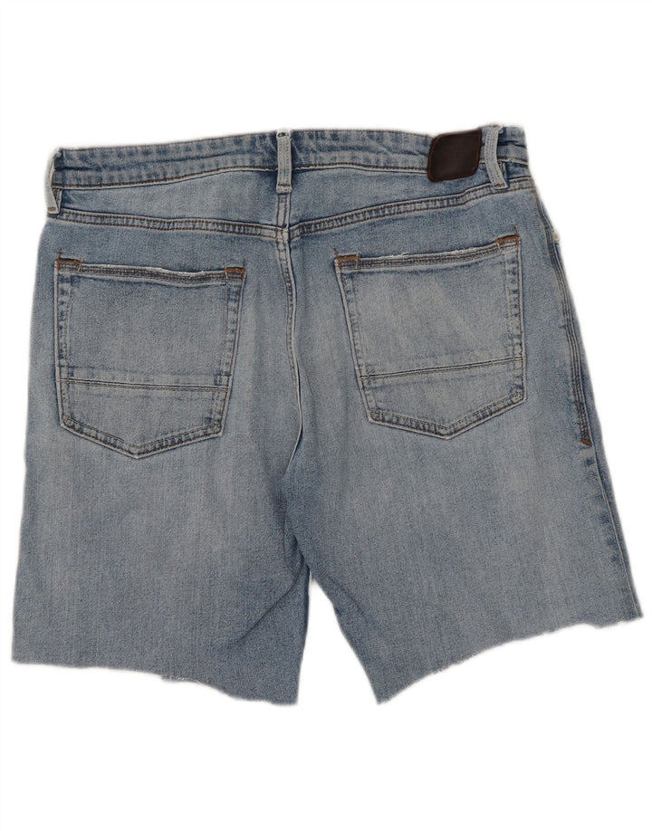 Męskie spodenki jeansowe Marks & Spencer W34, duże, niebieskie, bawełniane