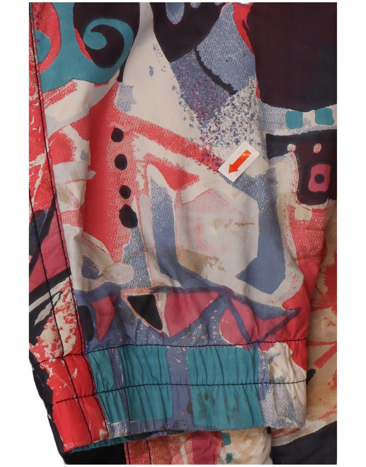 Męska kurtka wiatrówka oversize MAIER UK 6 XS w kolorze czarnym w kwiaty