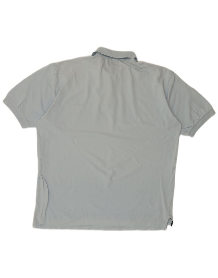 WOOLRICH Mens Polo Shirt XL Blue Cotton