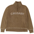 Męski sweter męski Camp David z zamkiem błyskawicznym, 2XL, brązowy, bawełniany