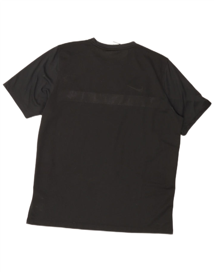 Męski T-shirt Nike Dri Fit Top 2XL Czarny poliester z blokami kolorów