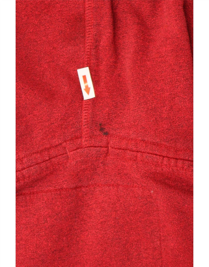 Męski sweter z kapturem i zamkiem błyskawicznym Superdry, mały, czerwony, bawełniany