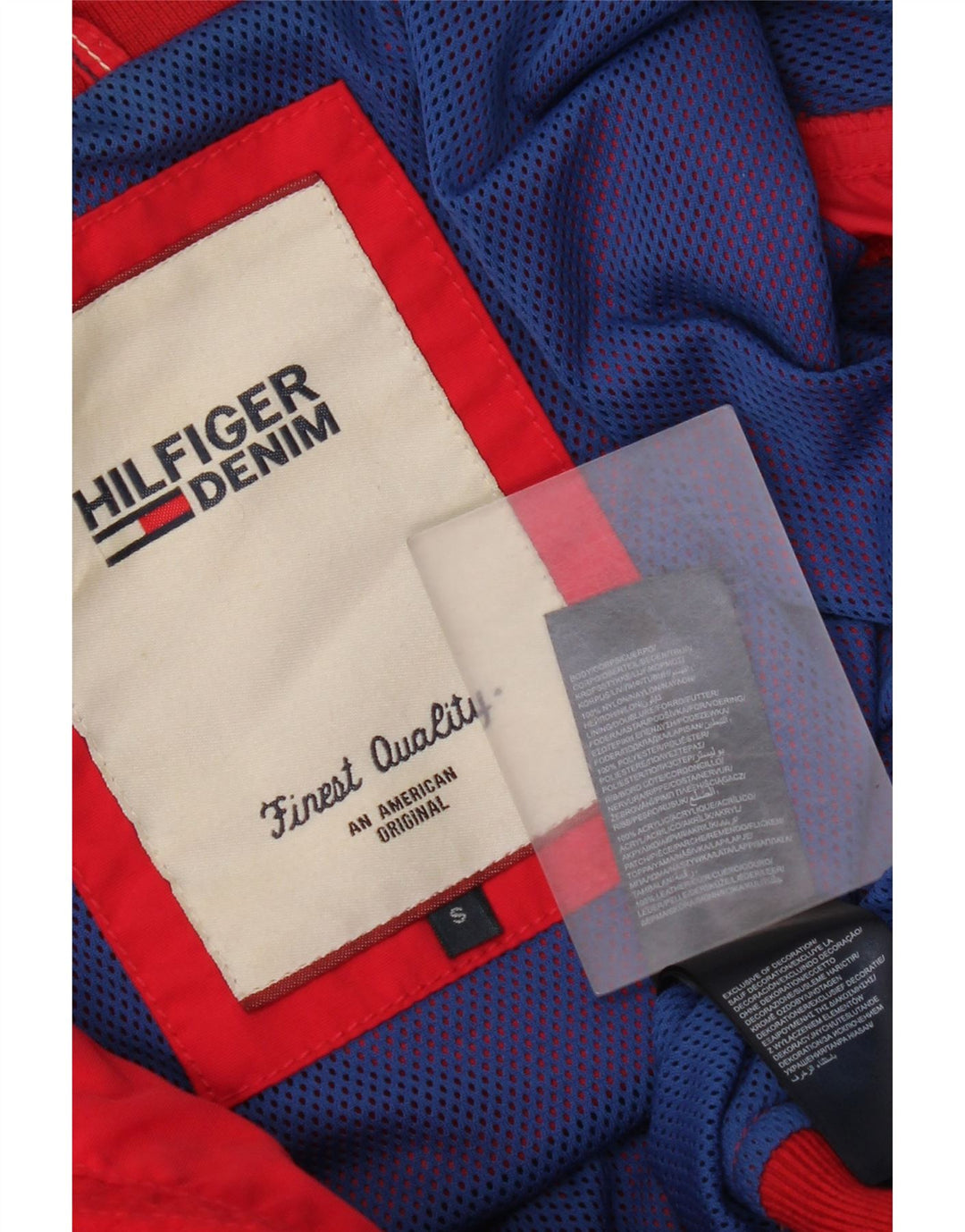 Męska kurtka bomberka Tommy Hilfiger UK 36 Small Red Nylon