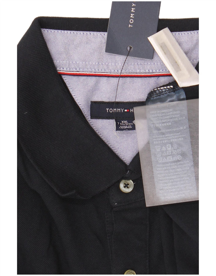 Męska koszulka polo Tommy Hilfiger 2XL, granatowa, bawełniana