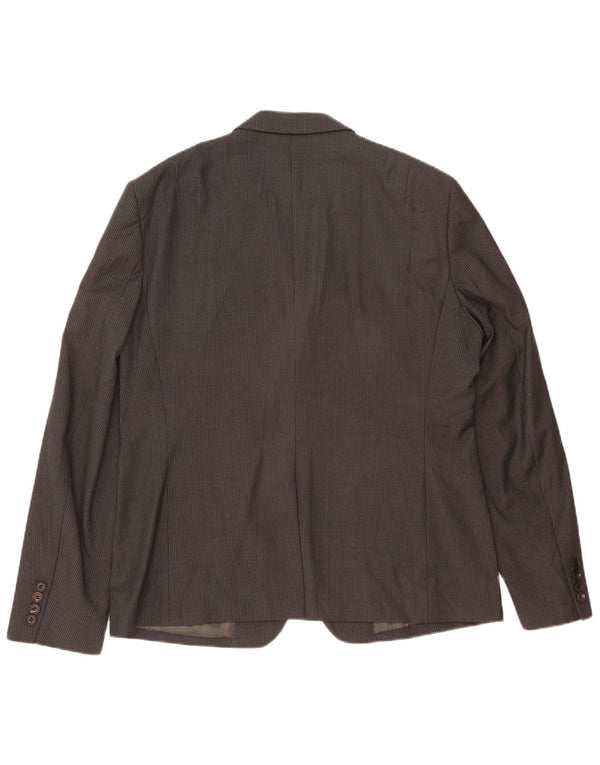 Męska marynarka All Saints zapinana na 2 guziki, UK 42 XL, szara w prążki