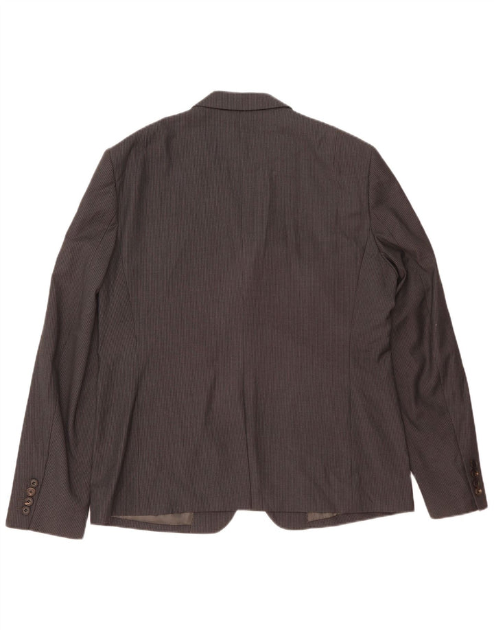 Męska marynarka All Saints zapinana na 2 guziki, UK 42 XL, szara w prążki