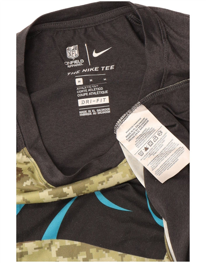 NIKE Mens Athletic Cut Graphic Top 3/4 Sleeve Medium Khaki Camouflage