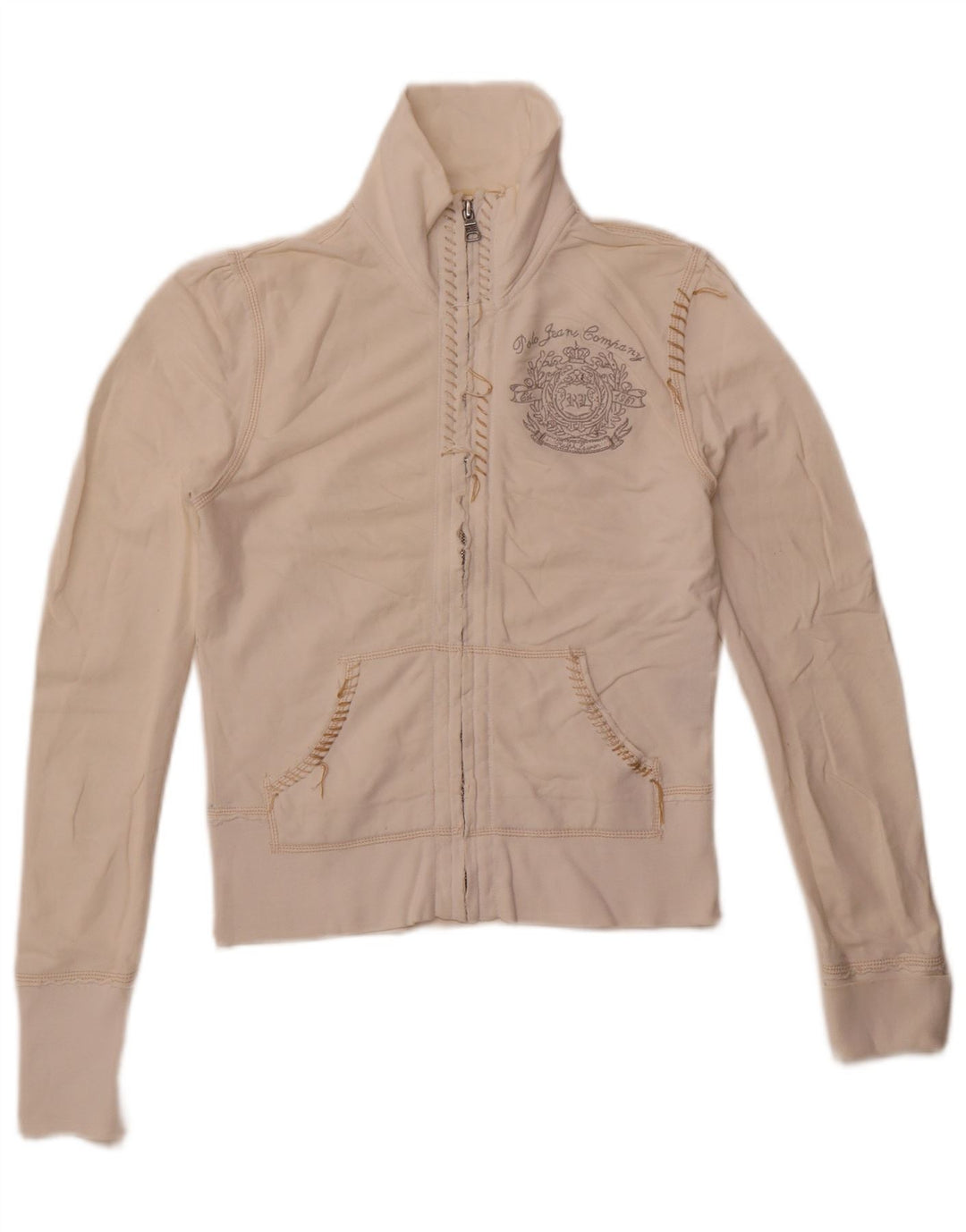 Damska kurtka dresowa Polo Ralph Lauren Graphic UK 10 Small White