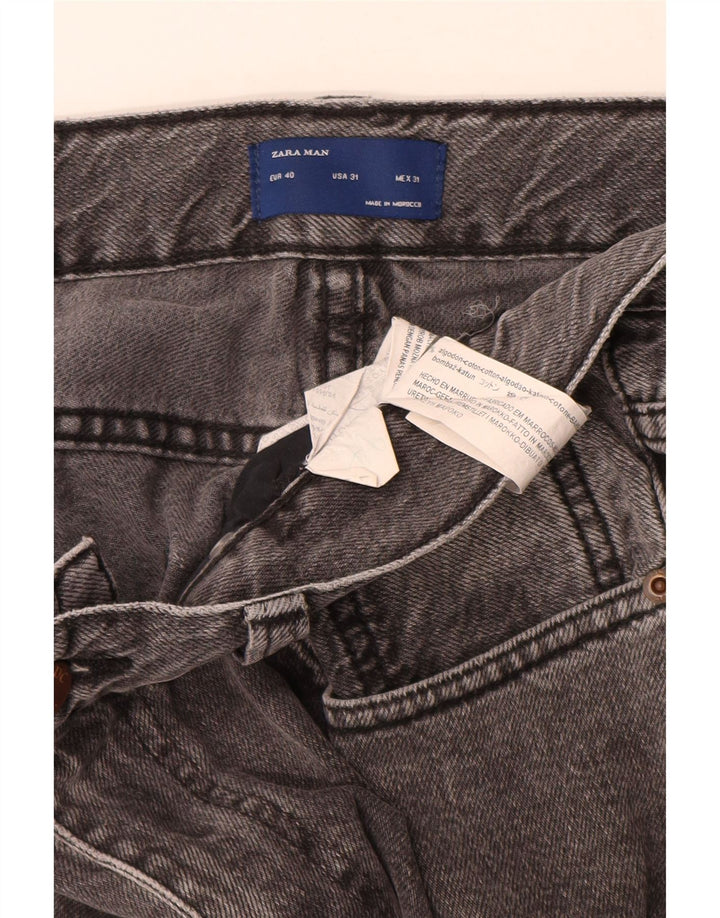 Męskie jeansy slim fit ZARA EU 40 Medium W31 L29 Szara bawełna