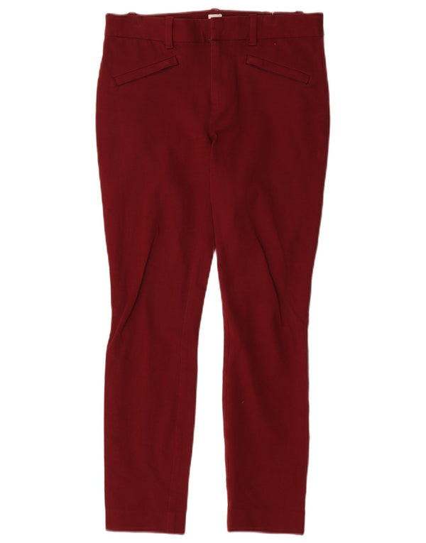 Damskie spodnie Gap Skinny Ankle US 2 XS W30 L27 Burgundowa bawełna