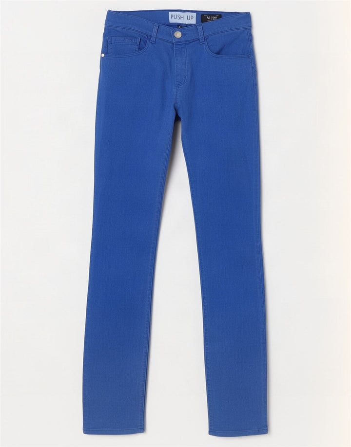 Armani Jeans Damskie jeansy Push Up Slim W24 L28 Niebieski modal