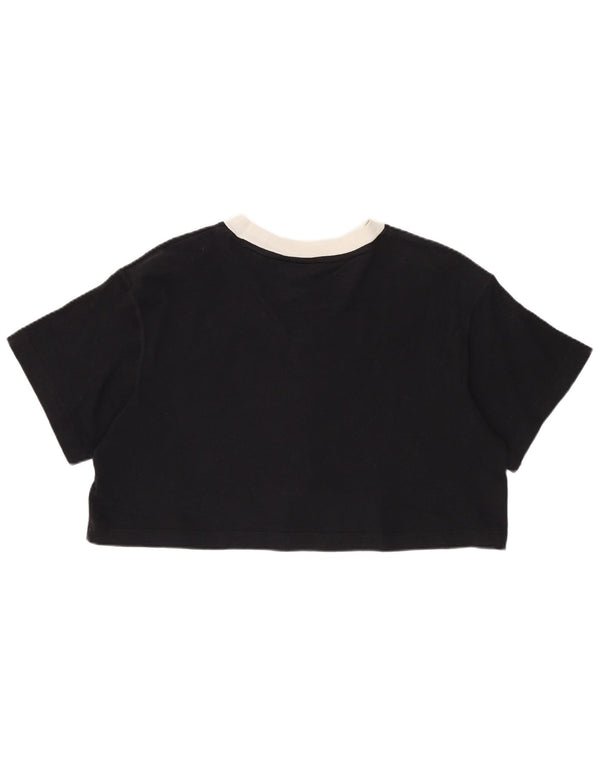 Damski t-shirt Nike Top UK 10, mały, czarny, z blokami kolorów