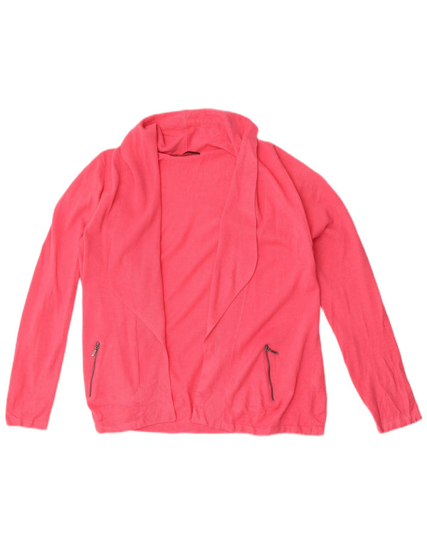Marks & Spencer Damski sweter rozpinany UK 16, duży, różowy, akrylowy
