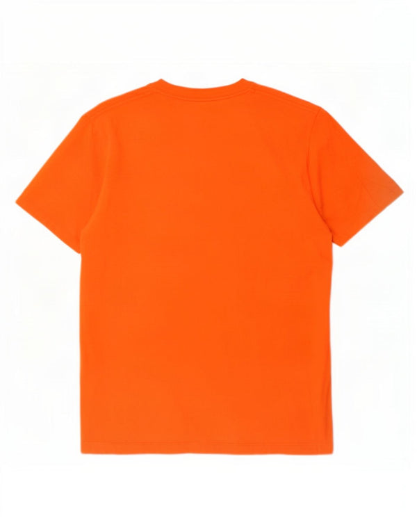 Męski T-shirt z grafiką Nike, duży, pomarańczowy, bawełniany