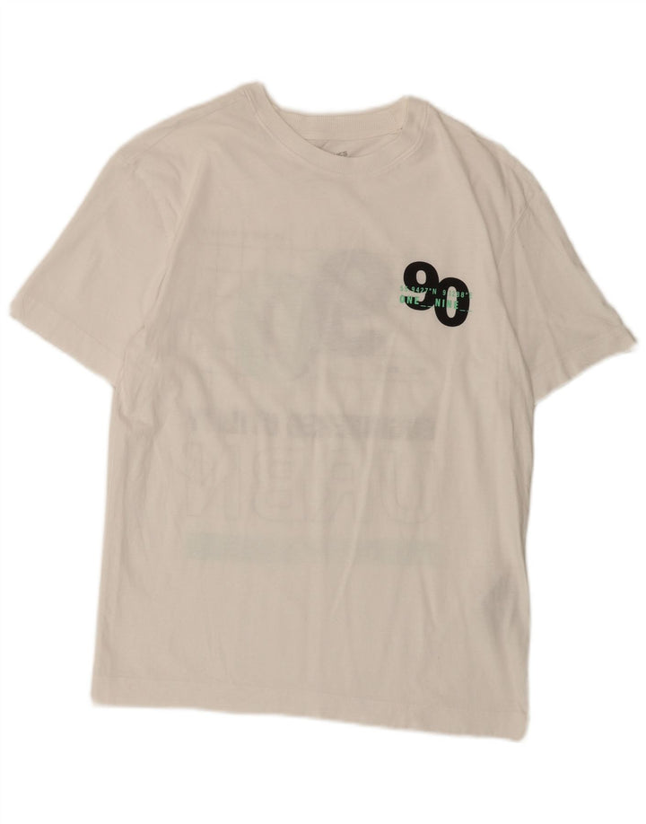 Męski T-shirt z grafiką Jack & Jones, mały, biały, bawełniany