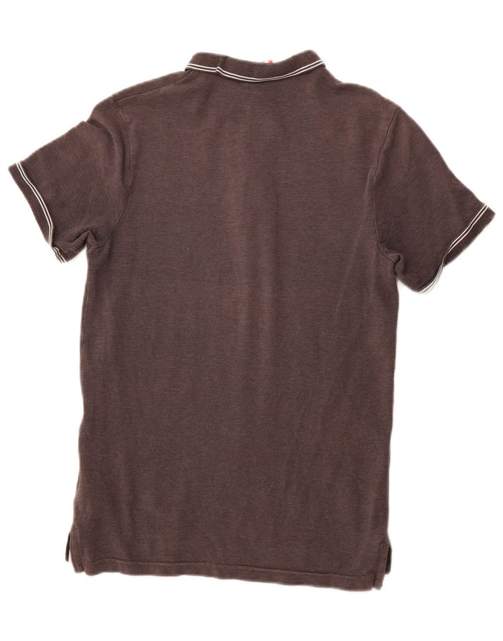 Męska koszulka polo NIKE, mała, szara, bawełniana