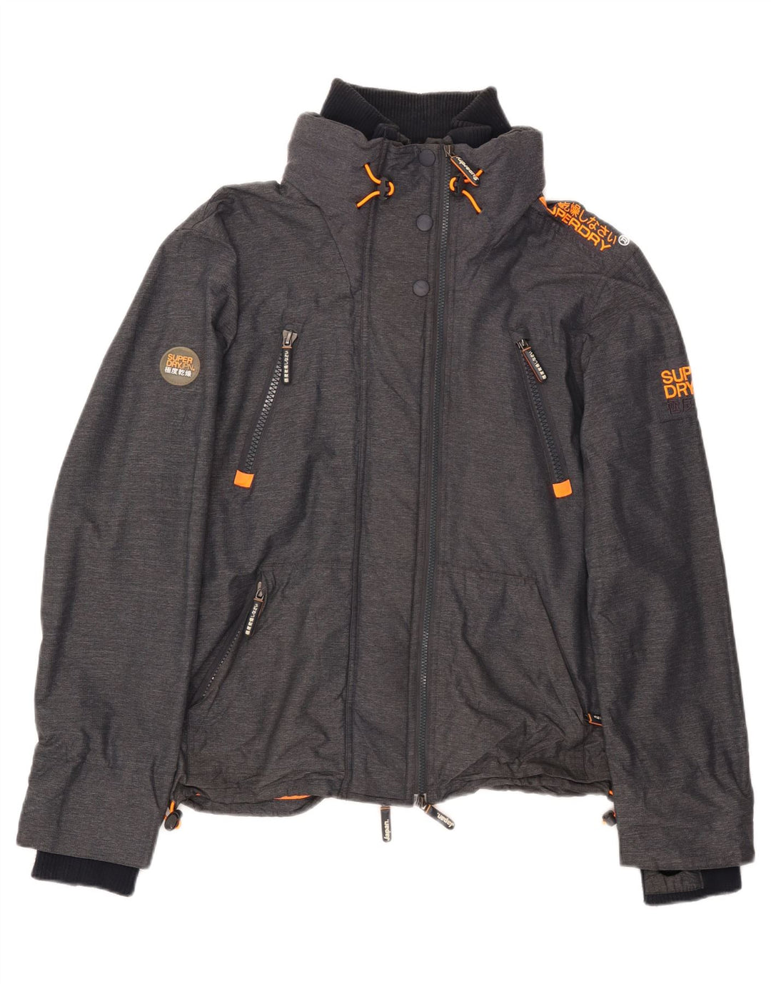 Męska kurtka wiatrówka Superdry UK 42 XL, szary nylon