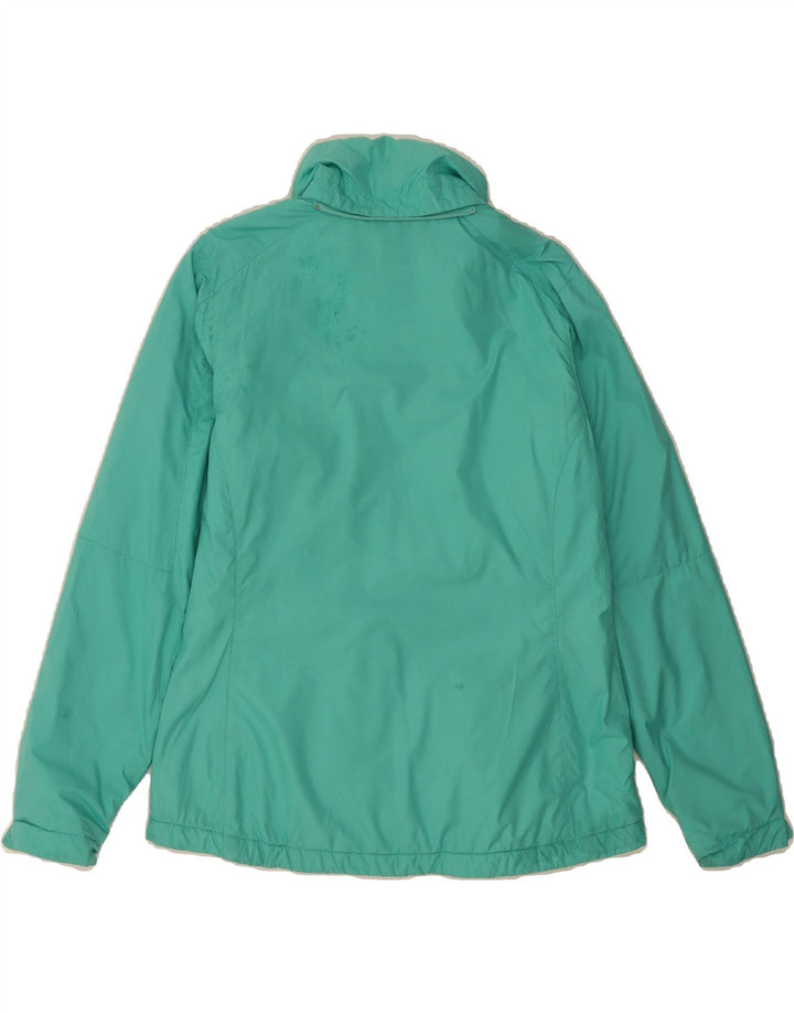 COLUMBIA Womens Windbreaker Jacket UK 14 Medium Green Polyester Vintage Columbia and Second-Hand Columbia from Messina Hembry 