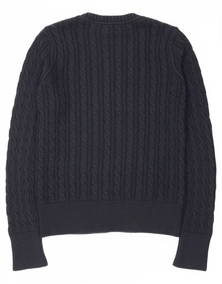 Sweter damski Eddie Bauer UK 12, średni granatowy, bawełniany