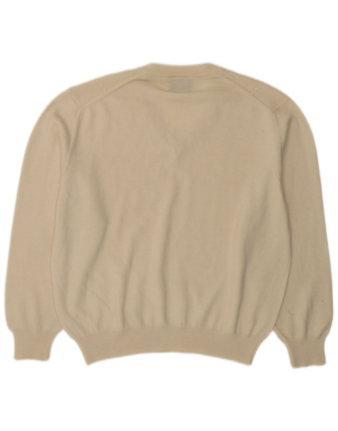 BIBO Damski sweter z dekoltem w kształcie litery V IT 50 XL Złamana biała wełna